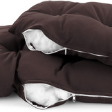 Kussen voor hangstoelmand incl. rugdeel 2-delige set Fun Dark Brown