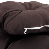 Kussen voor hangstoelmand incl. rugdeel 2-delige set Fun Dark Brown