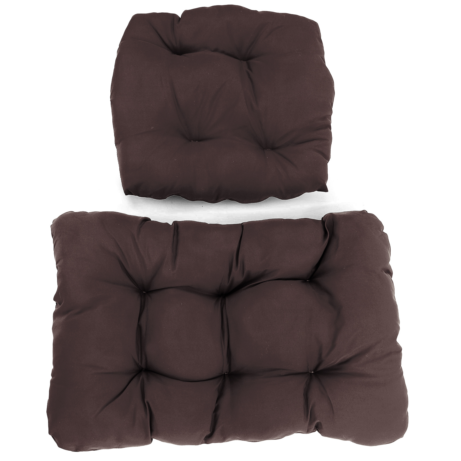 Kussen voor hangstoelmand incl. rugdeel 2-delige set Fun Dark Brown