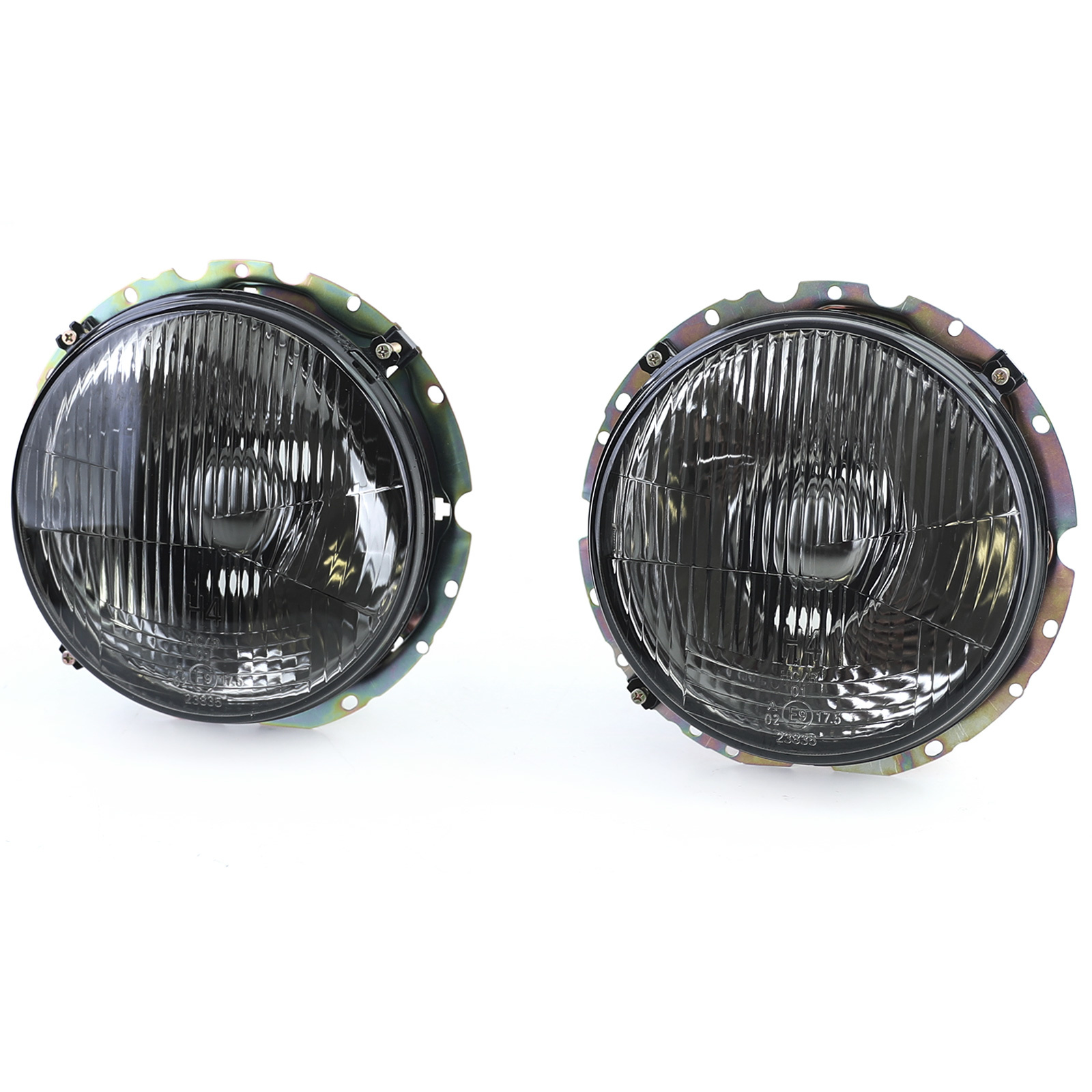 Koplampen zwart smoke paar passend voor VW Golf 1 + Cabrio 74-83