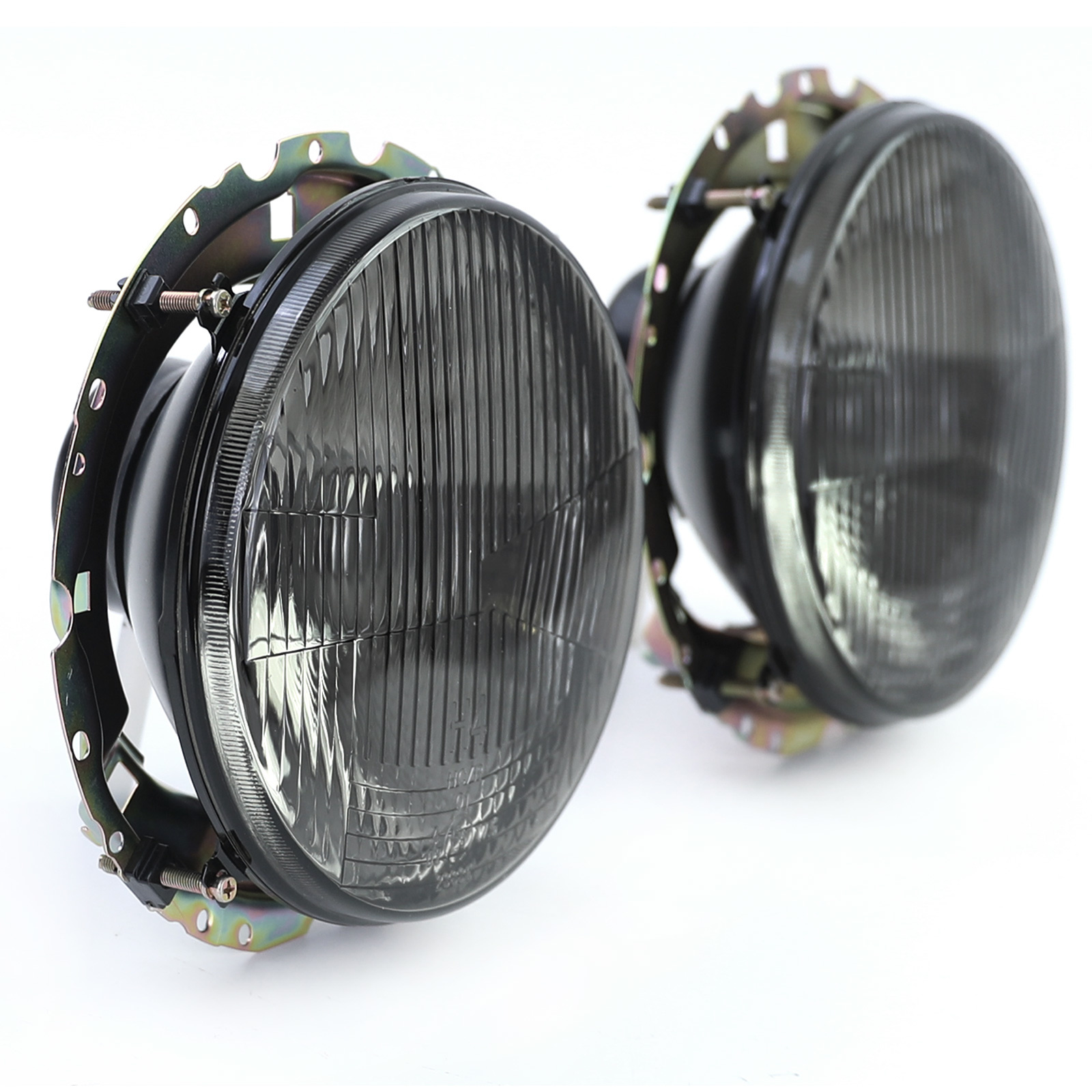 Koplampen zwart smoke paar passend voor VW Golf 1 + Cabrio 74-83