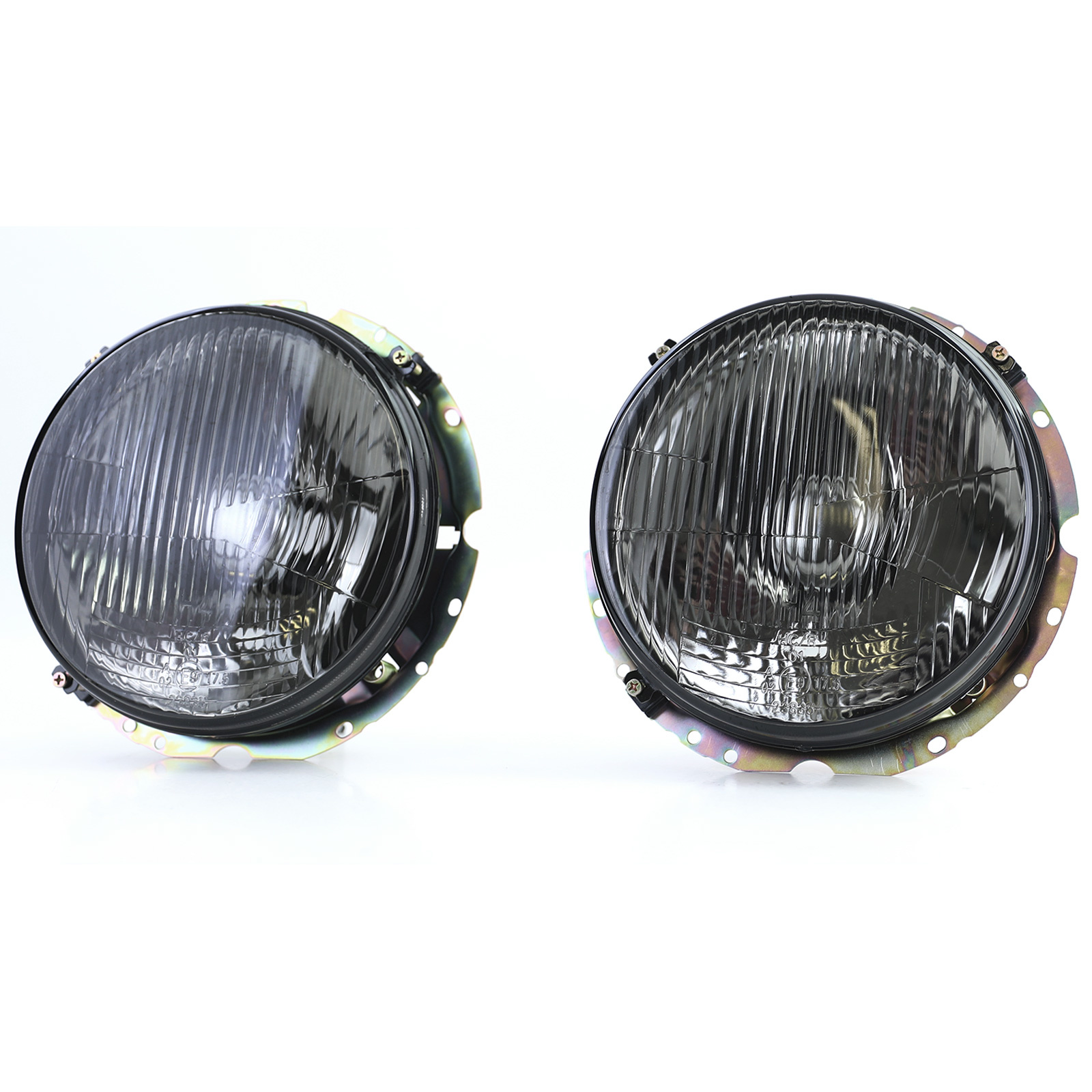 Koplampen zwart smoke paar passend voor VW Golf 1 + Cabrio 74-83