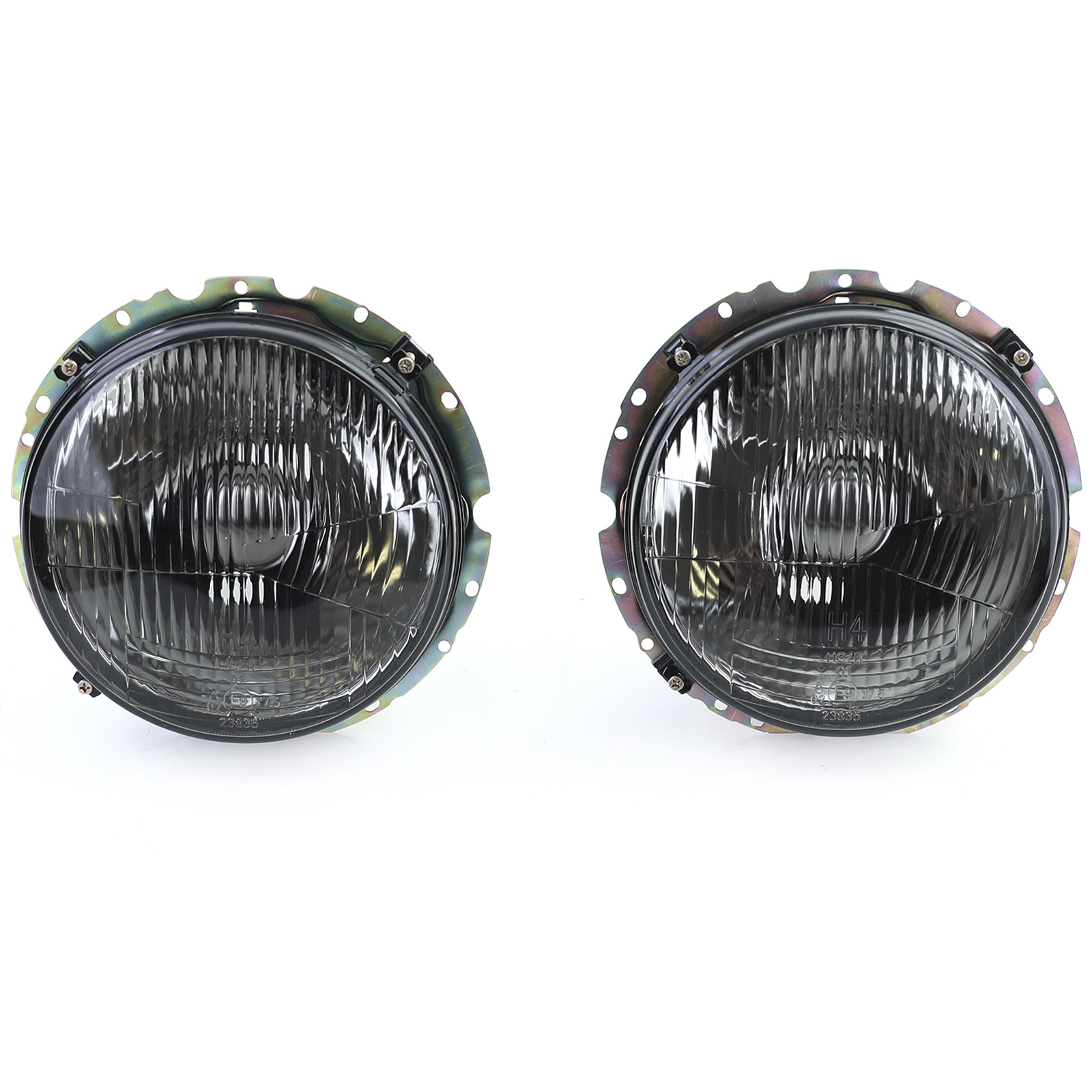 Koplampen zwart smoke paar passend voor VW Golf 1 + Cabrio 74-83