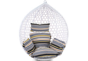 Kussen voor hangstoel incl. rugdeel 2-delige set Style Sunset gestreept