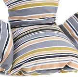 Kussen voor hangstoel incl. rugdeel 2-delige set Style Sunset gestreept
