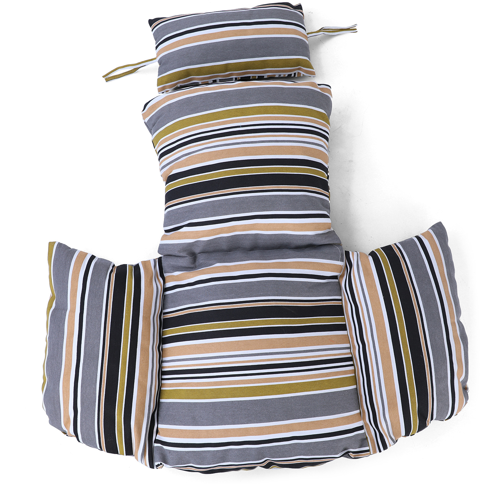 Kussen voor hangstoel incl. rugdeel 2-delige set Style Sunset gestreept