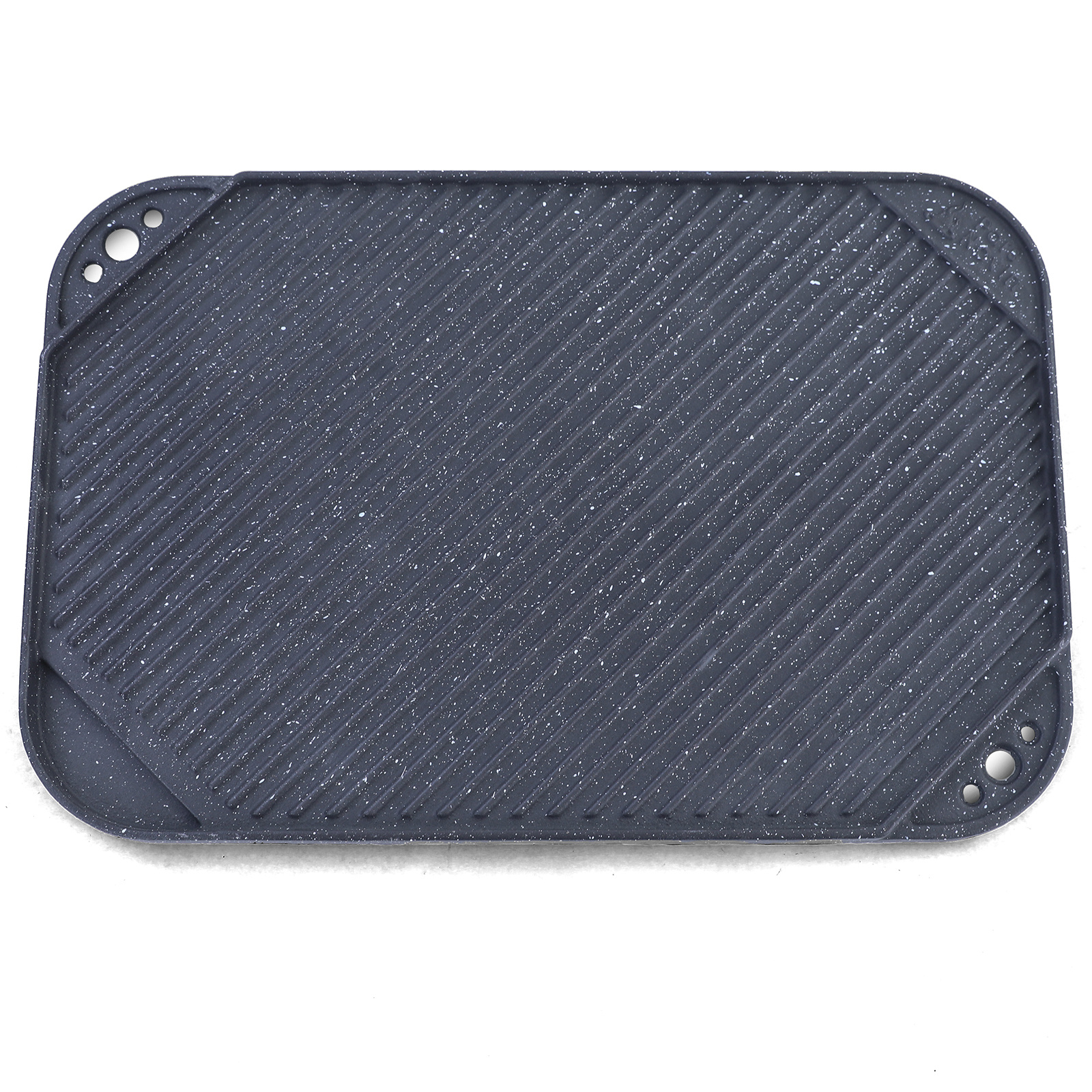 BBQ grill omkeerbare plaat gietijzer antiaanbaklaag universeel 45x30cm