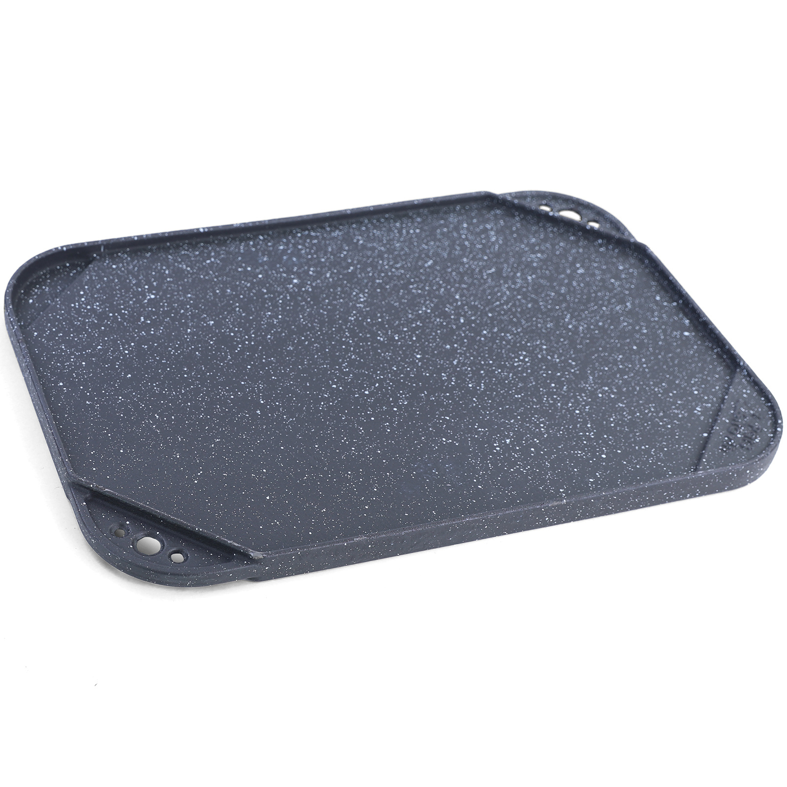 BBQ grill omkeerbare plaat gietijzer antiaanbaklaag universeel 45x30cm