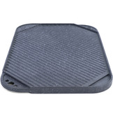 BBQ grill omkeerbare plaat gietijzer antiaanbaklaag universeel 45x30cm