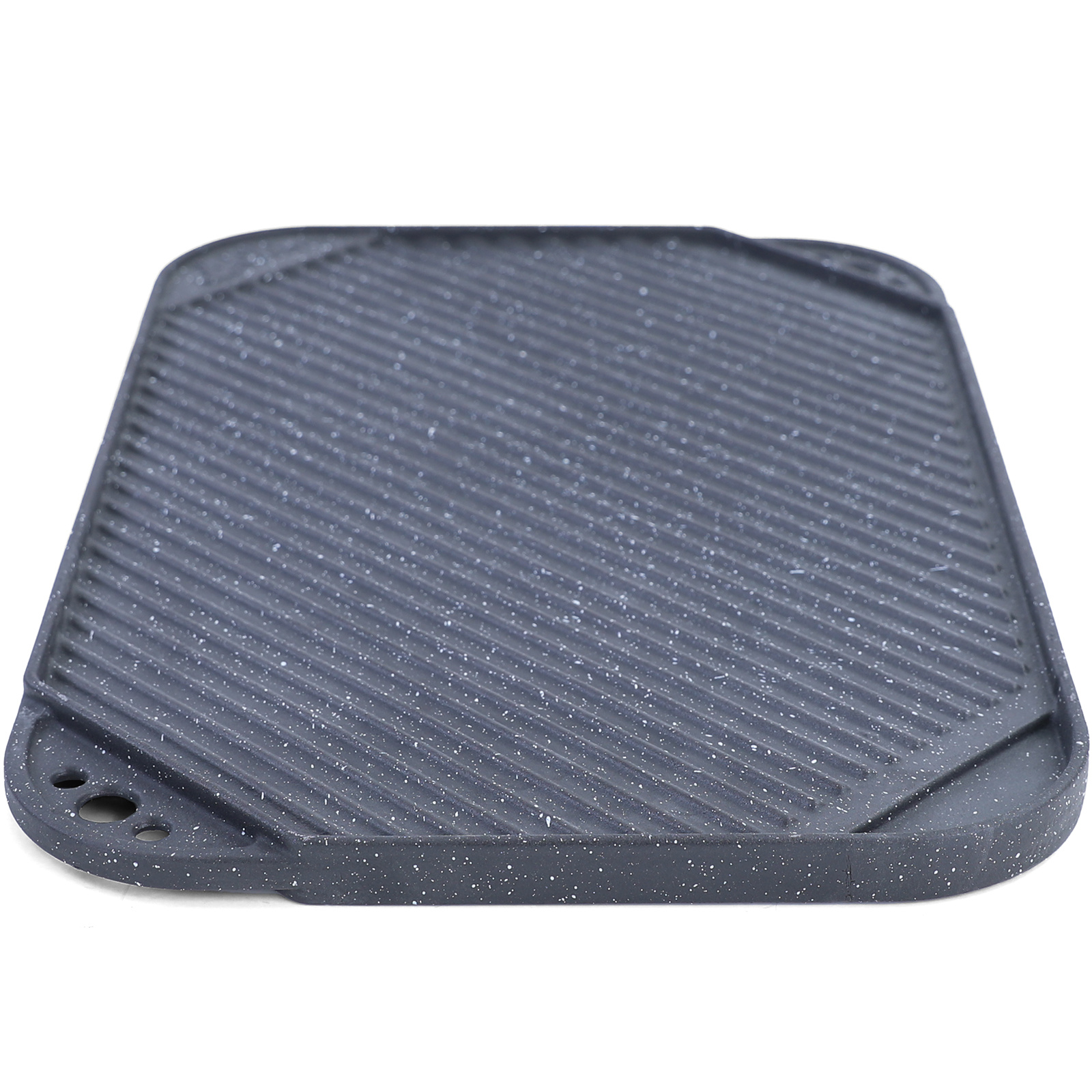 BBQ grill omkeerbare plaat gietijzer antiaanbaklaag universeel 45x30cm