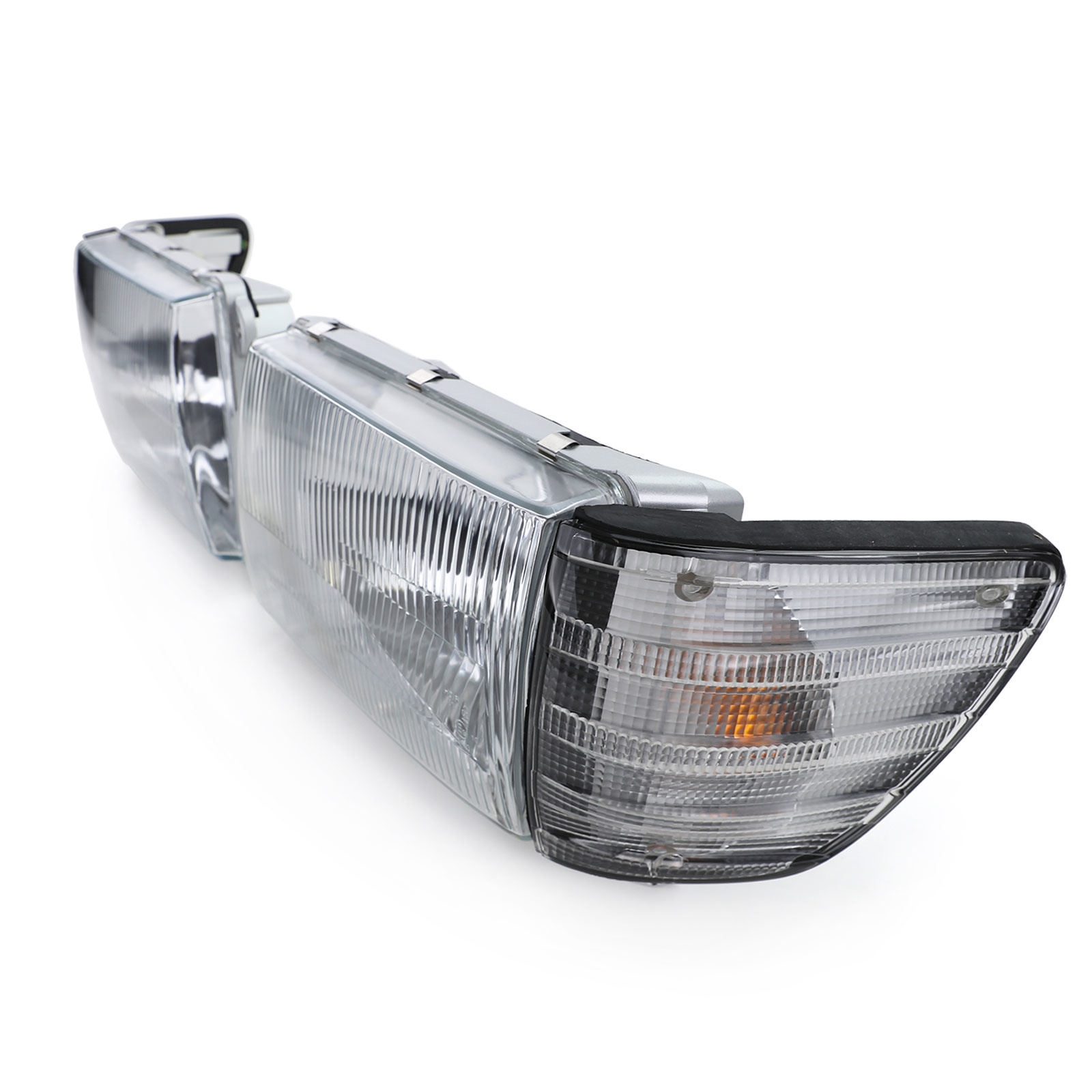 Koplampen zonder LWR 6-polig paar met knipperlicht wit voor Mercedes SL R107 SLC C107