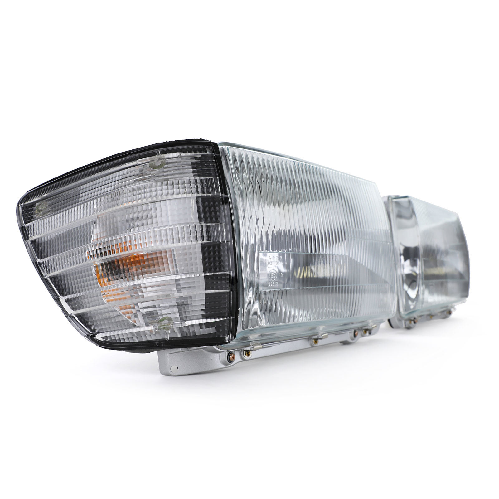 Koplampen zonder LWR 6-polig paar met knipperlicht wit voor Mercedes SL R107 SLC C107