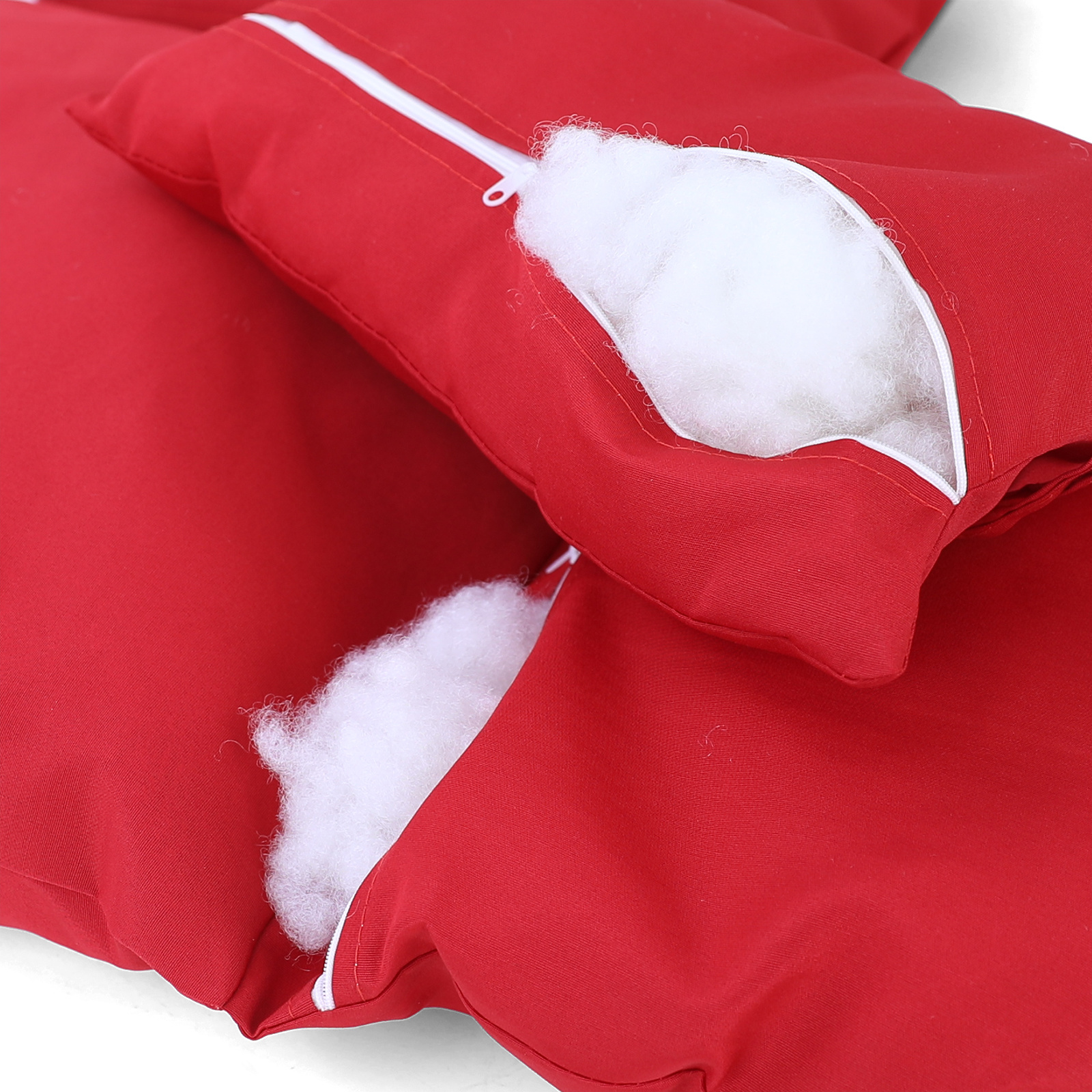 Kussen voor hangstoelmand incl. rugdeel 2-delige set stijl rood