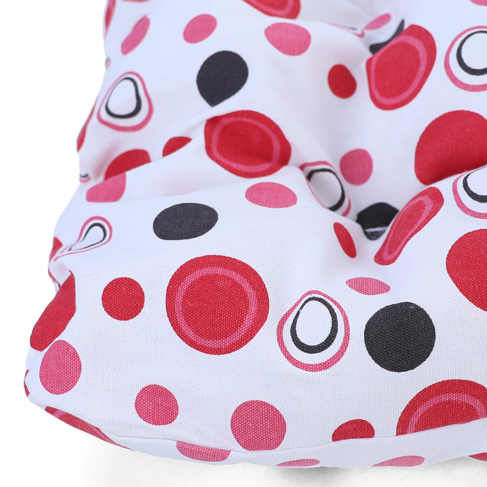 Kussen voor hangstoel incl. rugdeel 2-delig leuk rood zwart wit gestipt