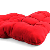 Kussen voor hangstoelmand incl. rugdeel 2-delige set Fun Red
