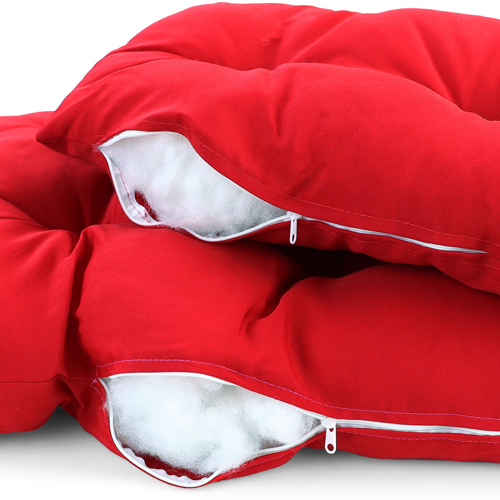 Kussen voor hangstoelmand incl. rugdeel 2-delige set Fun Red