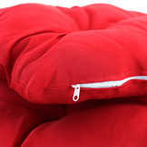 Kussen voor hangstoelmand incl. rugdeel 2-delige set Fun Red