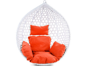 Kussen voor hangstoelmand incl. rugdeel 2-delige set Style Orange