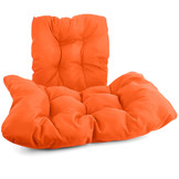 Kussen voor hangstoelmand incl. rugdeel 2-delige set Fun Orange