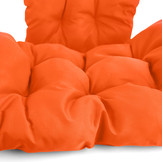 Kussen voor hangstoelmand incl. rugdeel 2-delige set Fun Orange