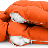 Kussen voor hangstoelmand incl. rugdeel 2-delige set Fun Orange