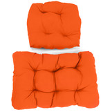 Kussen voor hangstoelmand incl. rugdeel 2-delige set Fun Orange