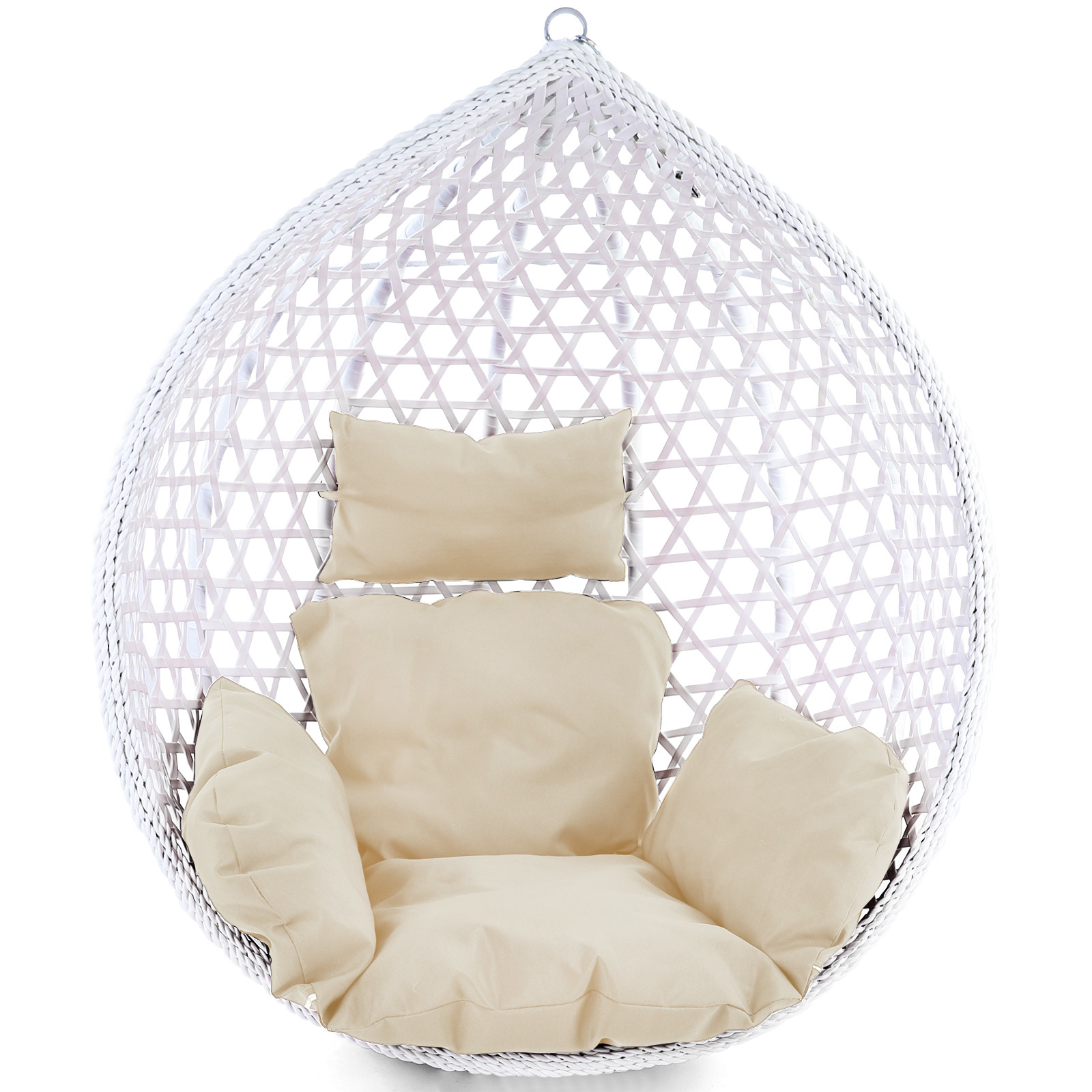 Kussen voor hangstoelmand incl. rugdeel 2-delige set style beige