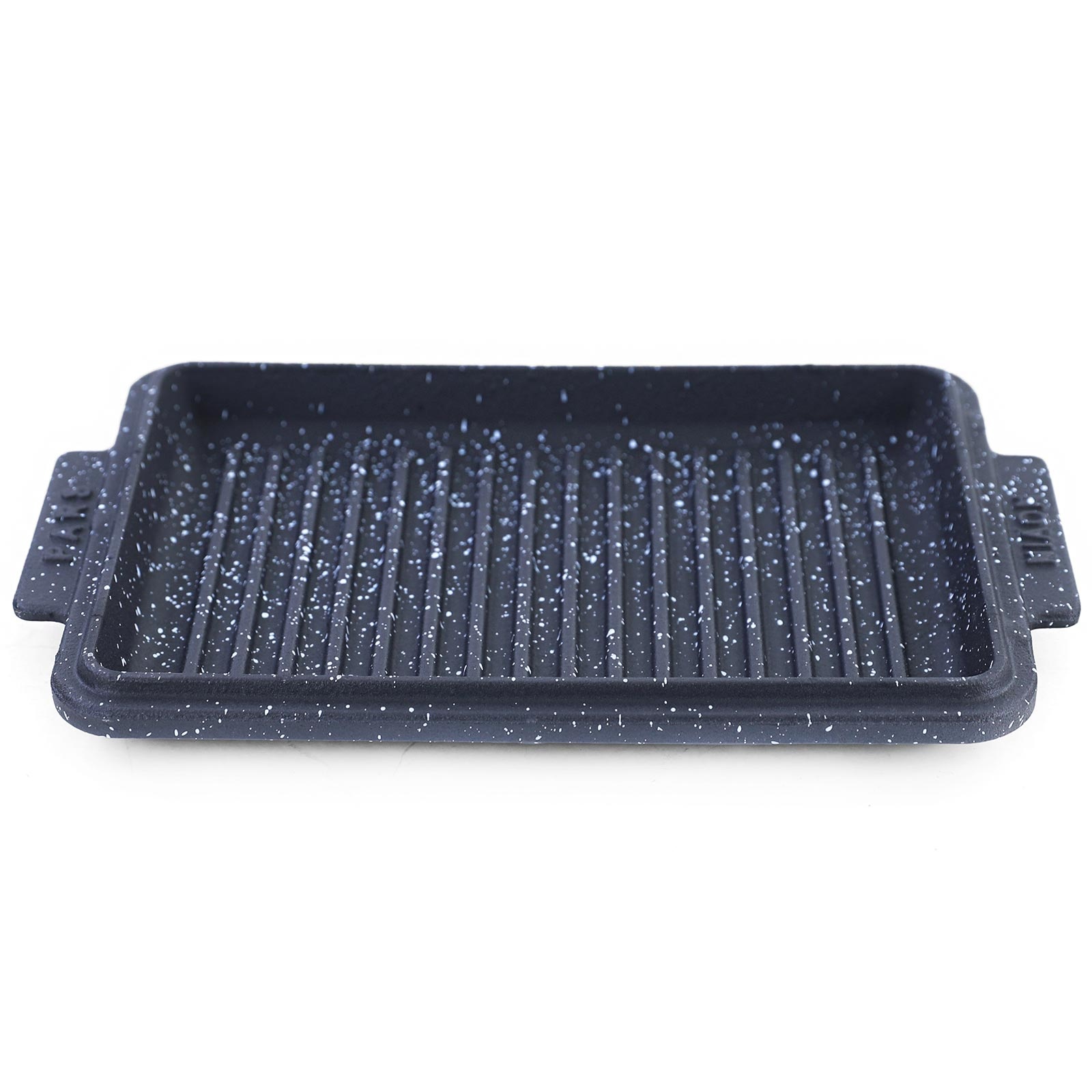 BBQ grillpan kom plaat gietijzer non-stick veelzijdig 30x20cm