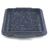 BBQ grillpan kom plaat gietijzer non-stick veelzijdig 30x20cm