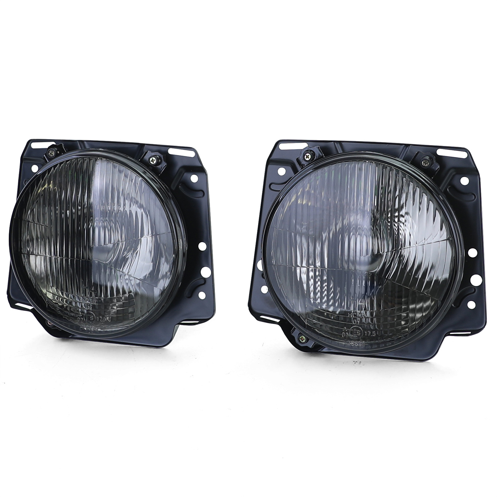 Koplamp H4 Black Smoke gegolfd geschikt voor VW Golf 2 83-91