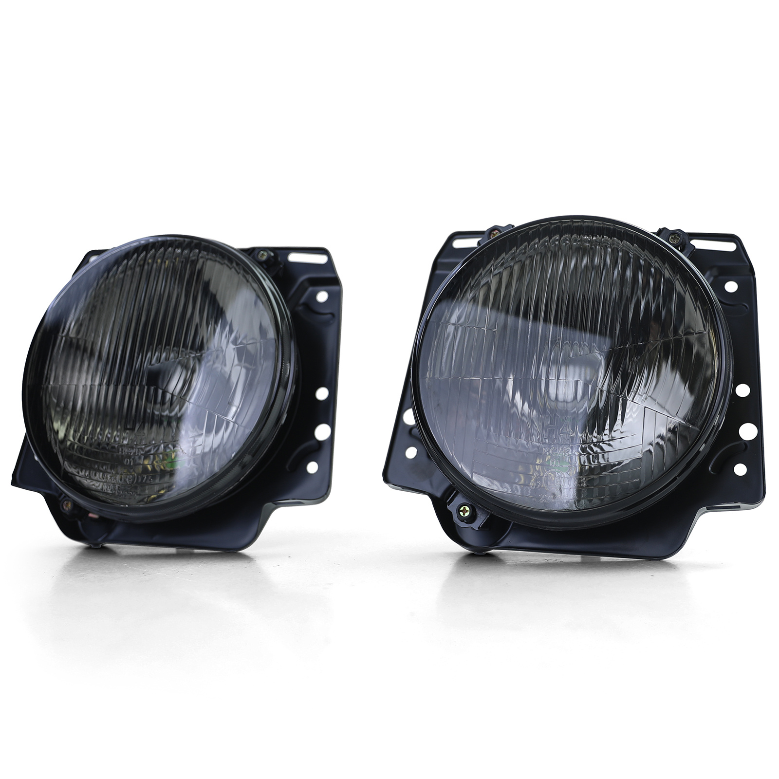 Koplamp H4 Black Smoke gegolfd geschikt voor VW Golf 2 83-91