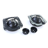 Koplamp H4 Black Smoke gegolfd voor VW Golf 2 83-91