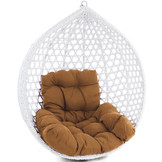 Kussen voor hangstoelmand incl. rugdeel 2-delige set fun brown