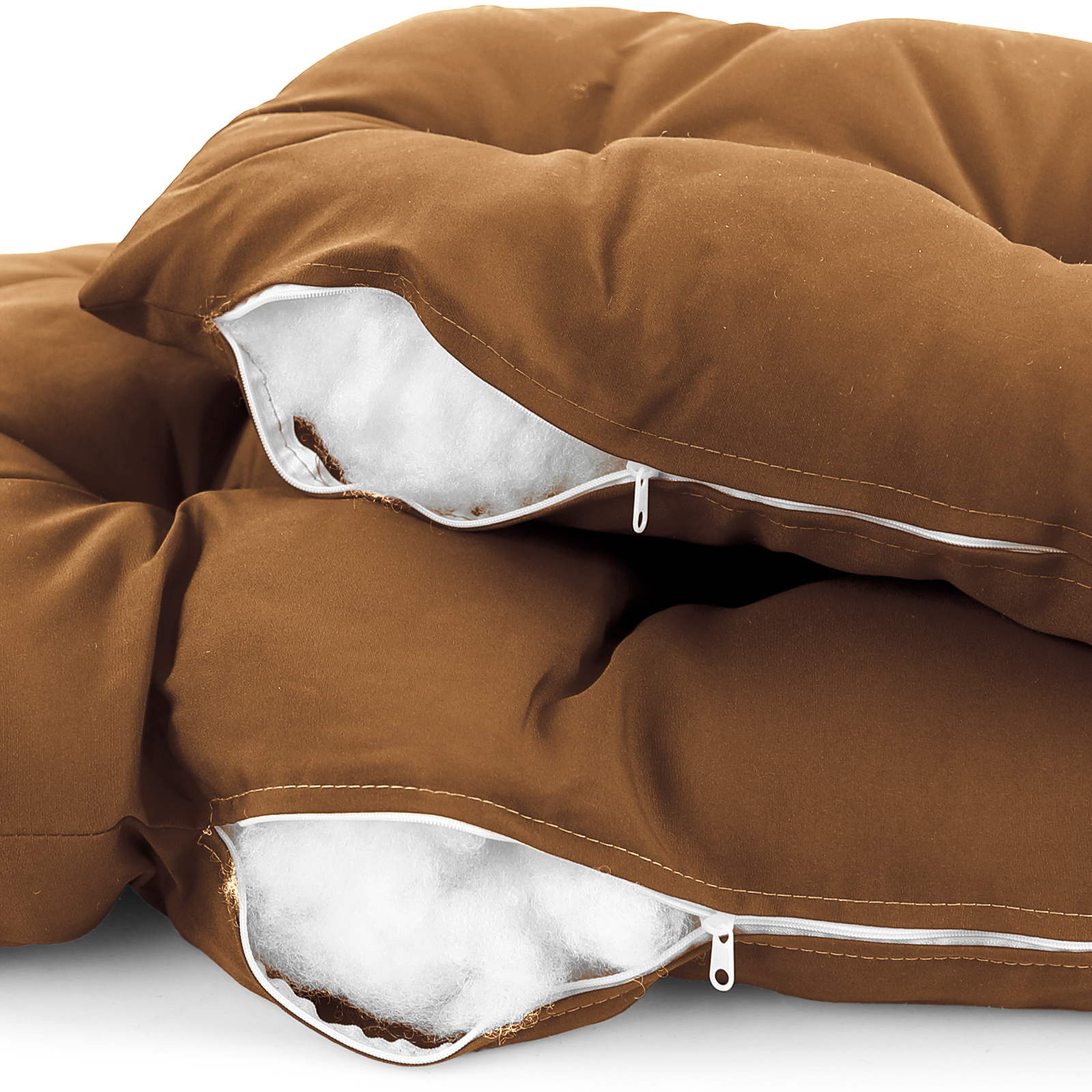 Kussen voor hangstoelmand incl. rugdeel 2-delige set fun brown