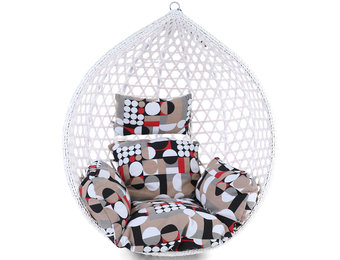 Kussen voor hangstoelmand incl. rugdeel 2-delige set style modern