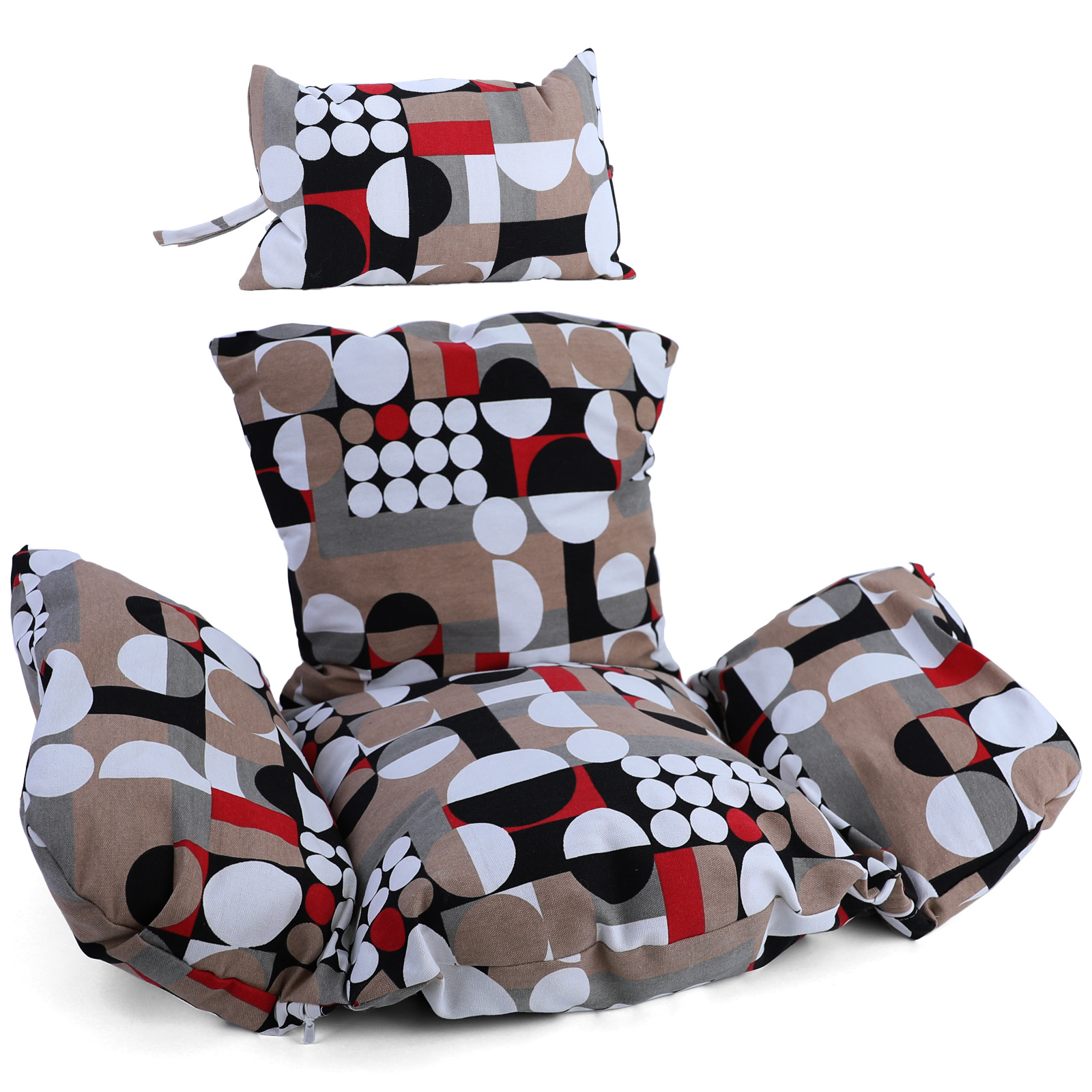 Kussen voor hangstoelmand incl. rugdeel 2-delige set style modern