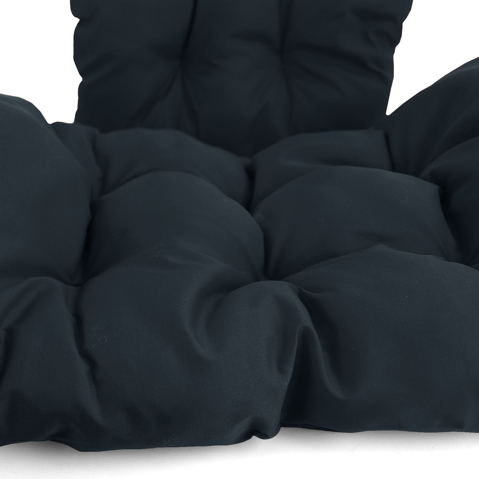 Kussen voor hangstoelmand incl. rugdeel 2-delige set fun donkergrijs