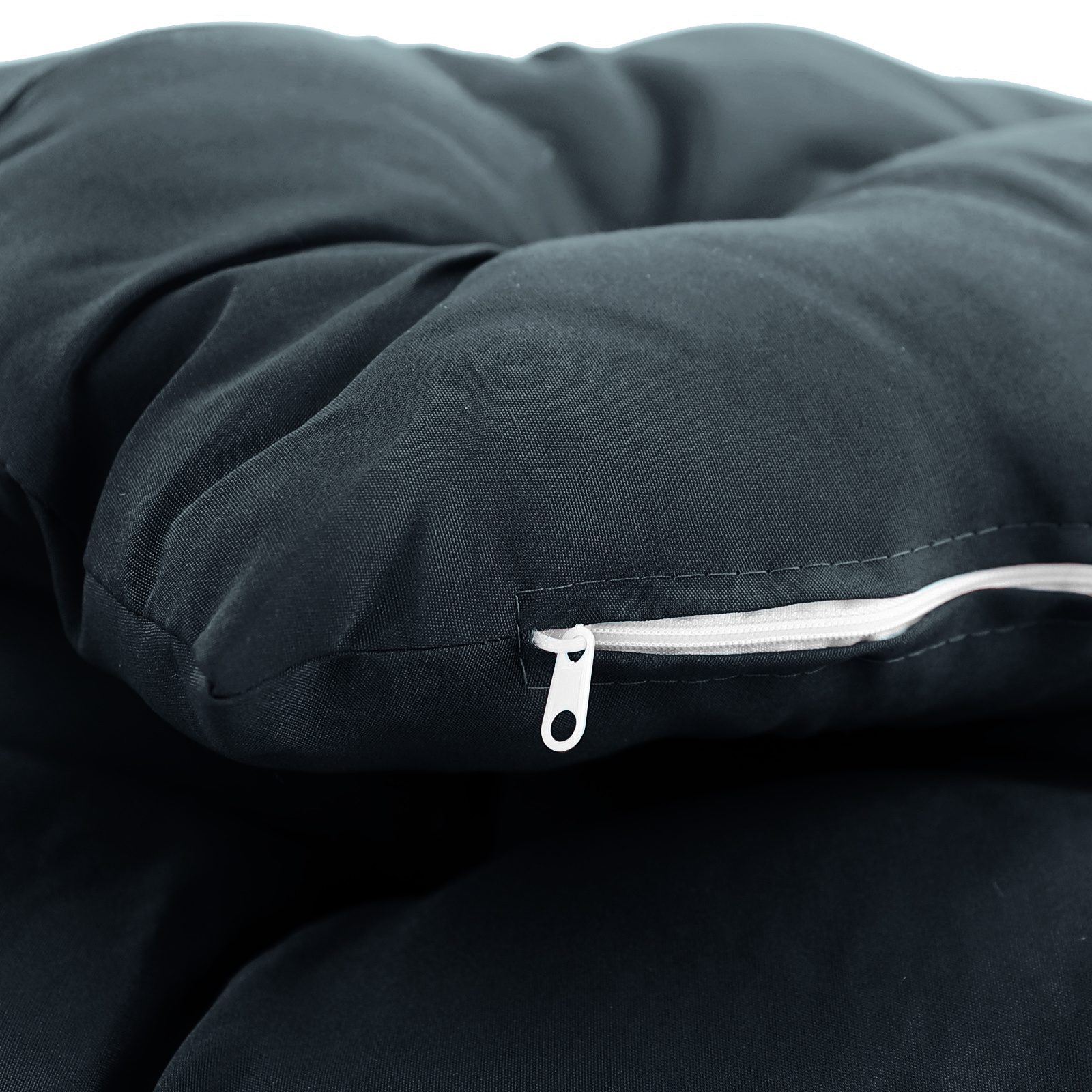 Kussen voor hangstoelmand incl. rugdeel 2-delige set fun donkergrijs