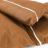 Kussen voor hangstoelmand incl. rugdeel 2-delige set stijl lichtbruin