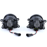 LED Mistlampen Zwart geschikt voor Citroen C1 C4 C5 C6 Xsara Dacia Duster Logan