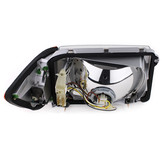 Koplamp zonder LWR 6 polig rechts + links geschikt voor Mercedes SL R107 SLC C107