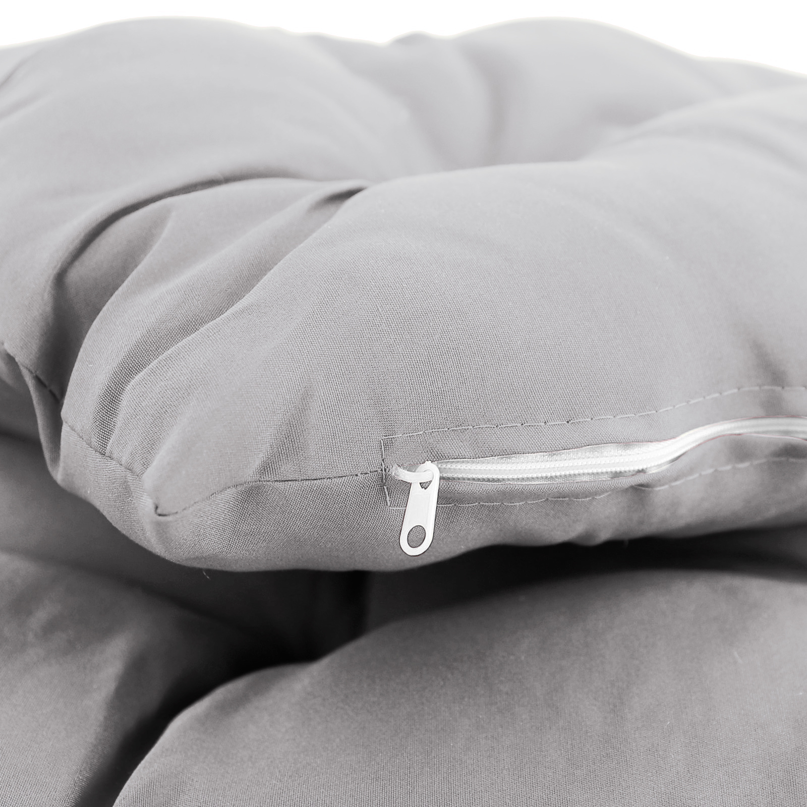 Kussen voor hangstoelmand incl. rugdeel 2-delige set fun lichtgrijs