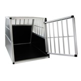 Aluminium hondentransportauto auto met deurbox Ellipse XL 91x65x69cm