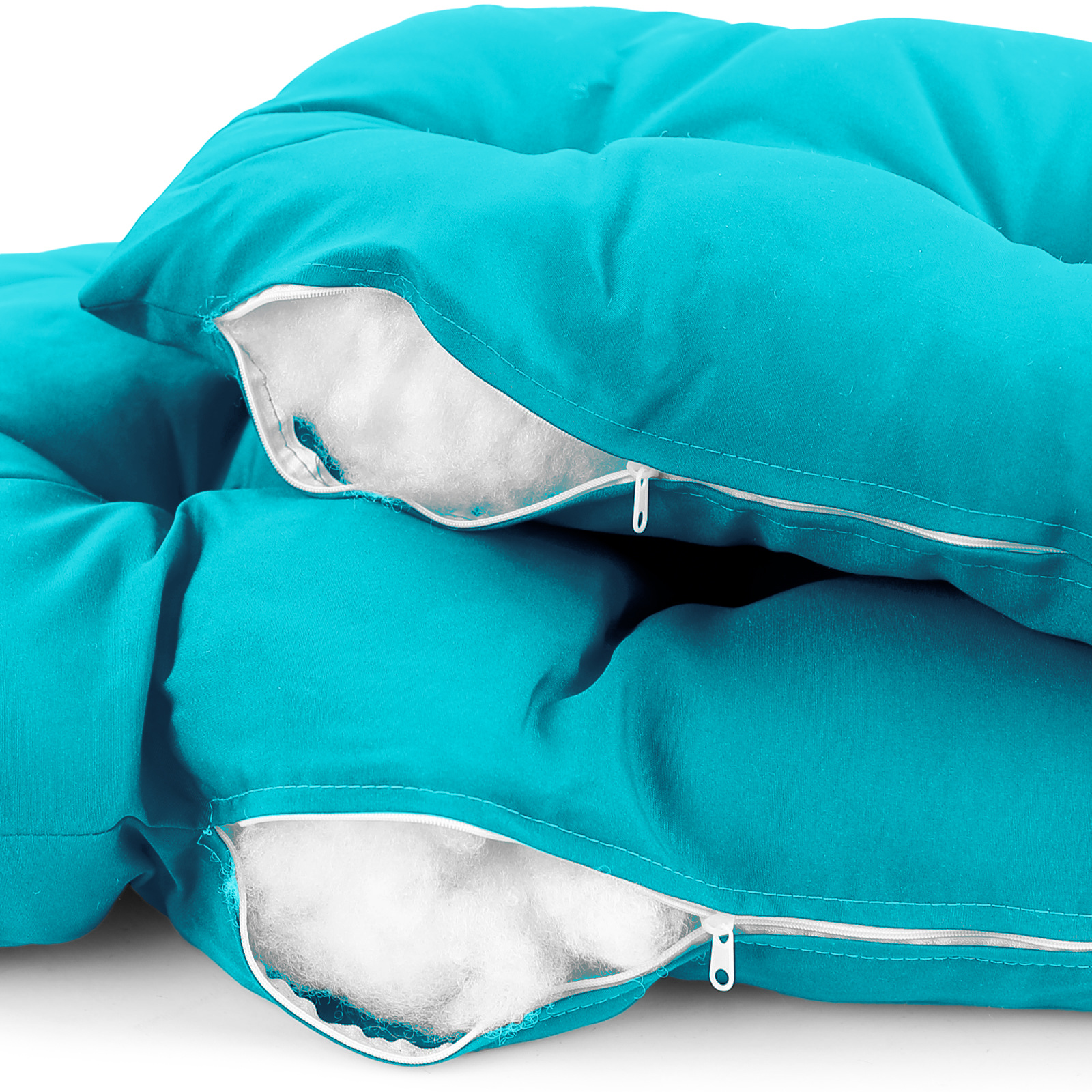 Kussen voor hangstoelmand incl. rugdeel 2-delige set Fun Turquoise