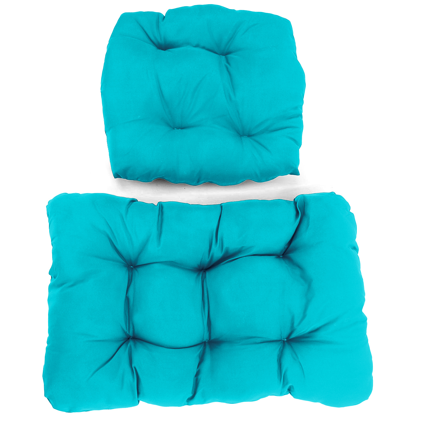 Kussen voor hangstoelmand incl. rugdeel 2-delige set Fun Turquoise
