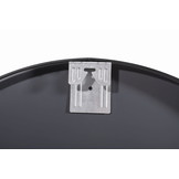 Ronde spiegel - badkamerspiegel - wandspiegel - ø 60 cm - zwart