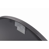 Ronde spiegel - badkamerspiegel - wandspiegel - ø 60 cm - zwart