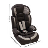 Bauerkraft autostoel - kinder autostoel - grijs - 9 tot 36 kg
