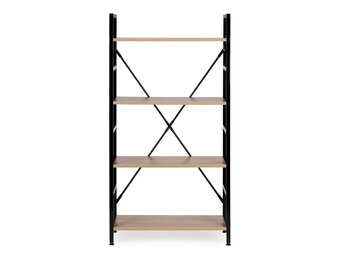 Schappenkast - open boekenkast - industriële kast - 118x60x28 cm