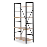 Schappenkast - open boekenkast - industriële kast - 118x60x28 cm